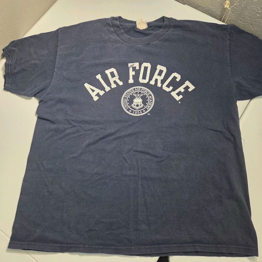 ​Vintage Champion Air Force Academy T-Shirt Mens XL Blue USAFA Military Tee
